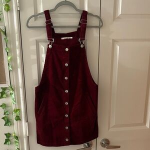 Miami Burgundy Corduroy Dress